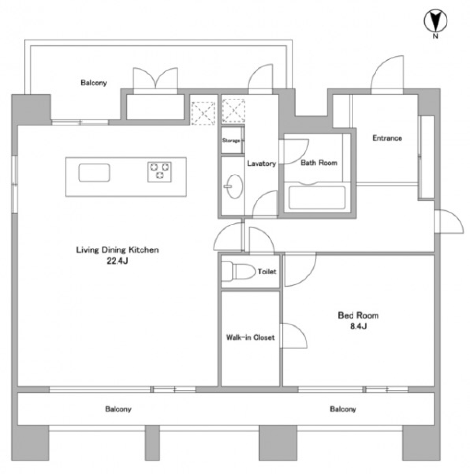 都会のオアシス、安らぎの暮らしの間取り図