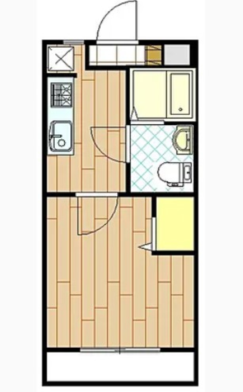 コンパクトな住まいの間取り図