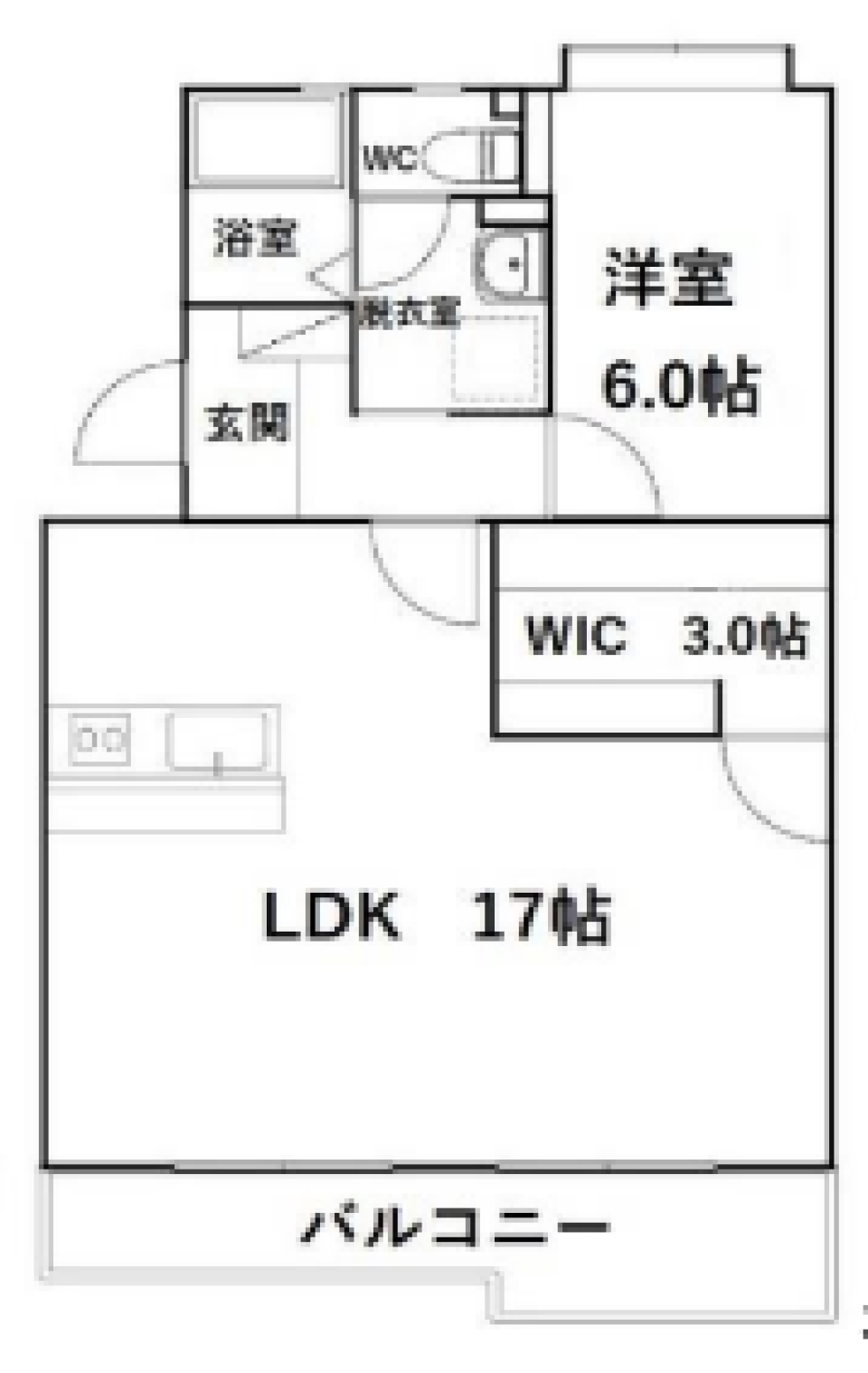 ナチュラルな生活に爽やかな空をの間取り図