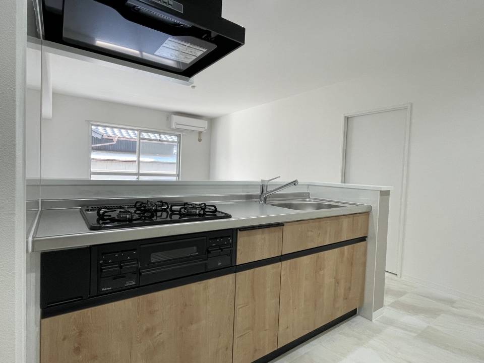 3口コンロで料理もしやすい◎