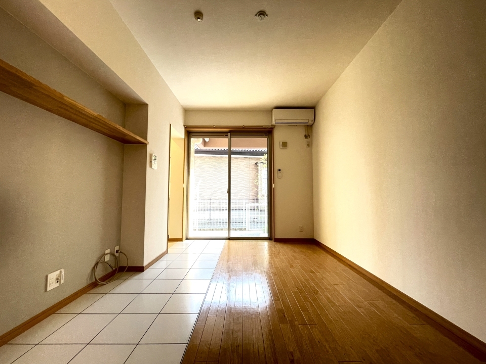 専用庭のある1Kです。