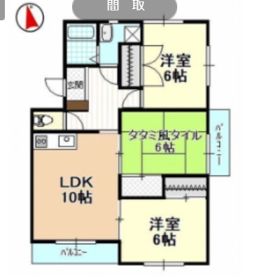 3LDKの間取りです