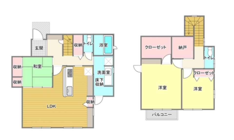大好きな家族と暮らすいえの間取り図