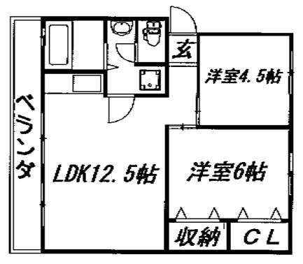 間取りは2LDK