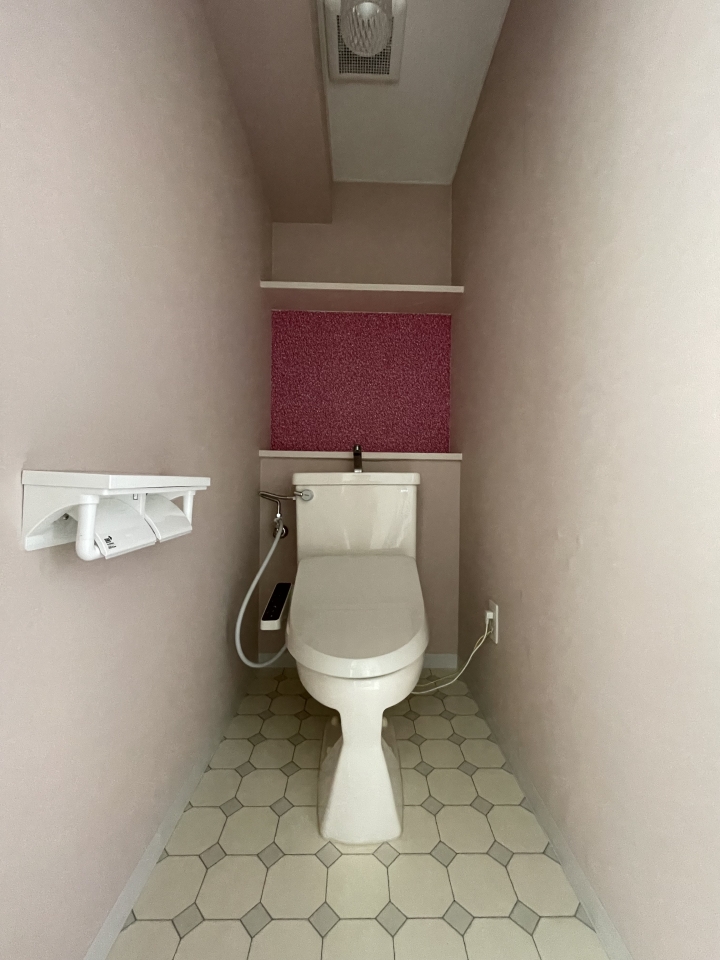 トイレもゆったりとした広さ。