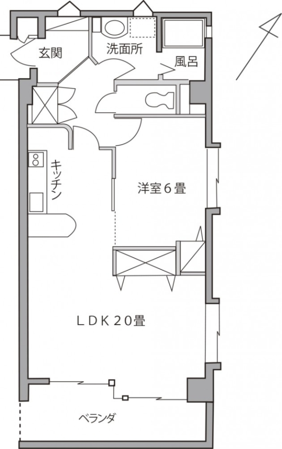 地中海、ミコノスの丘を彷彿させる絶景眺望の間取り図