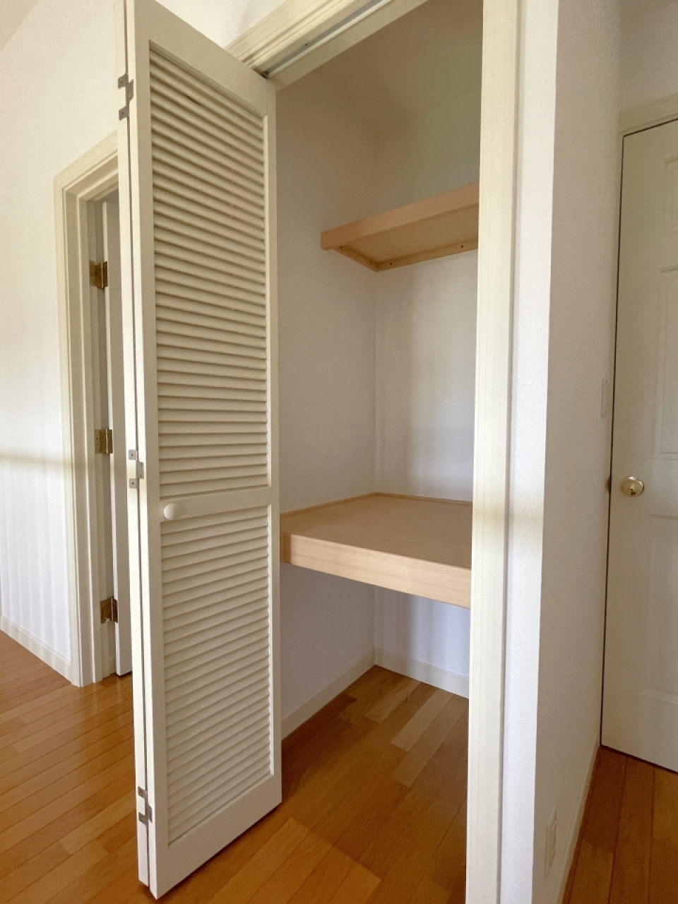 さらさらに廊下に収納付き。