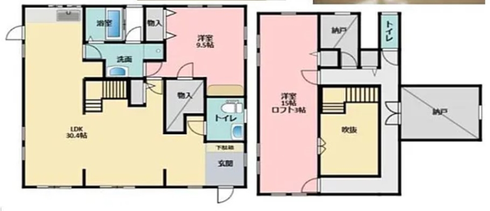 浜松の洋館で暮らすの間取り図