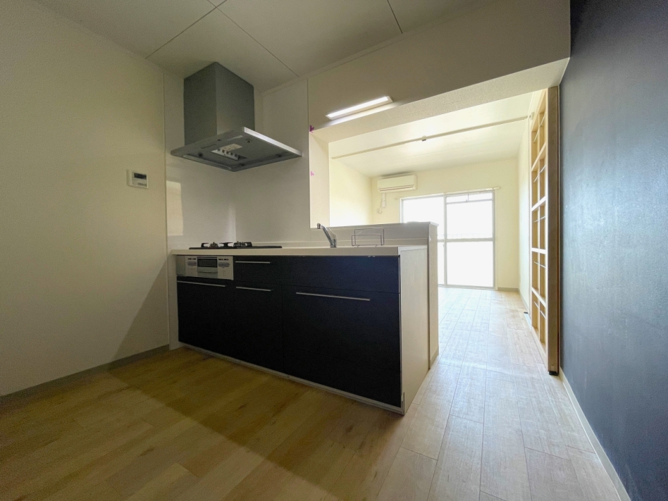 南向きのLDKに対面キッチン