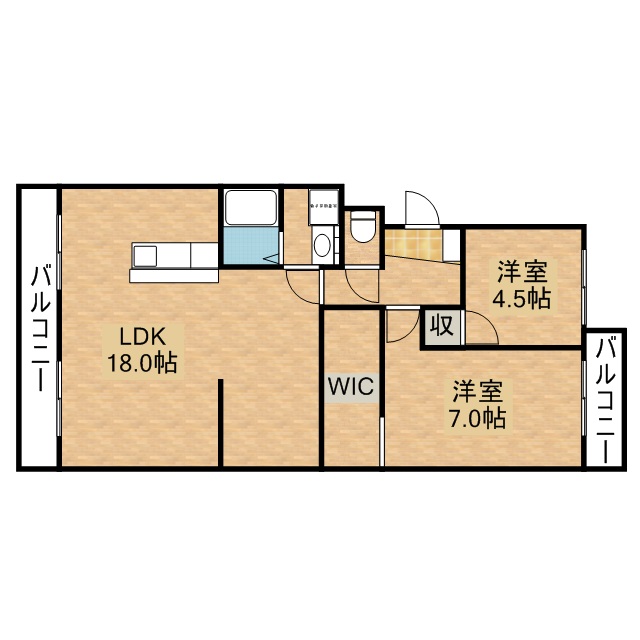 間取りは2SLDKです