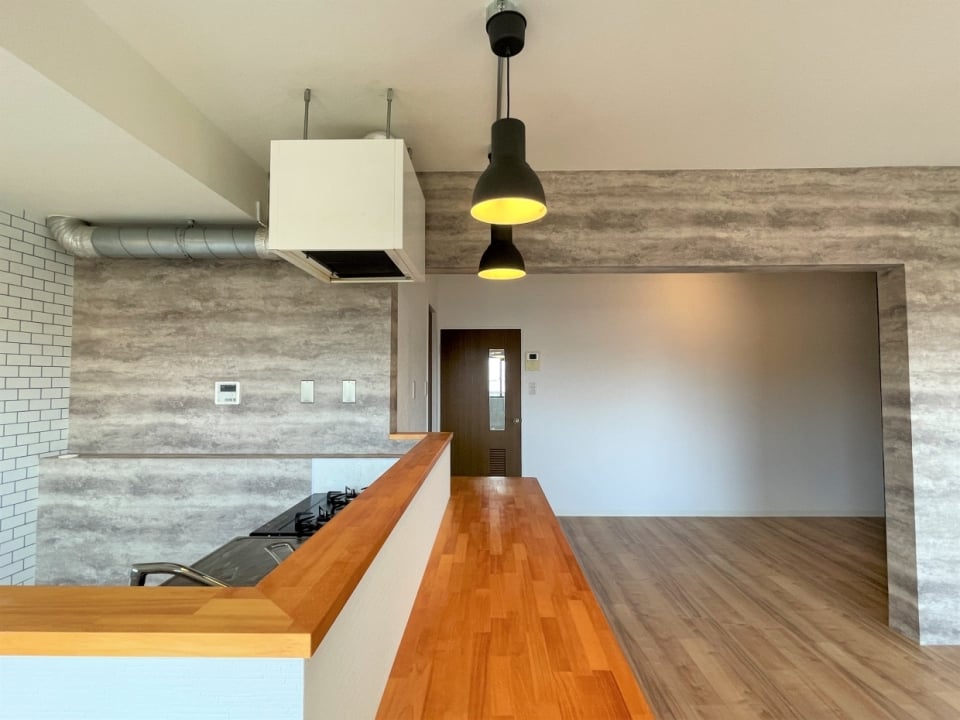 目の前のカウンターがいい雰囲気