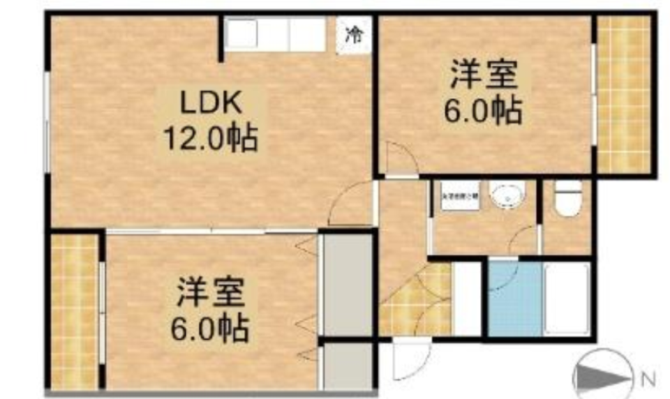 シックな空間のフルリノベーション物件♪の間取り図