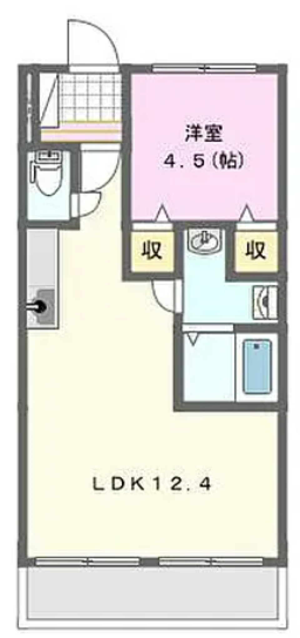姫街道沿いのおしゃれなリノベ物件［ペット可］の間取り図