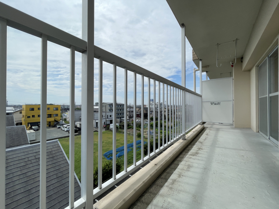 陽当たりバツグンのベランダ