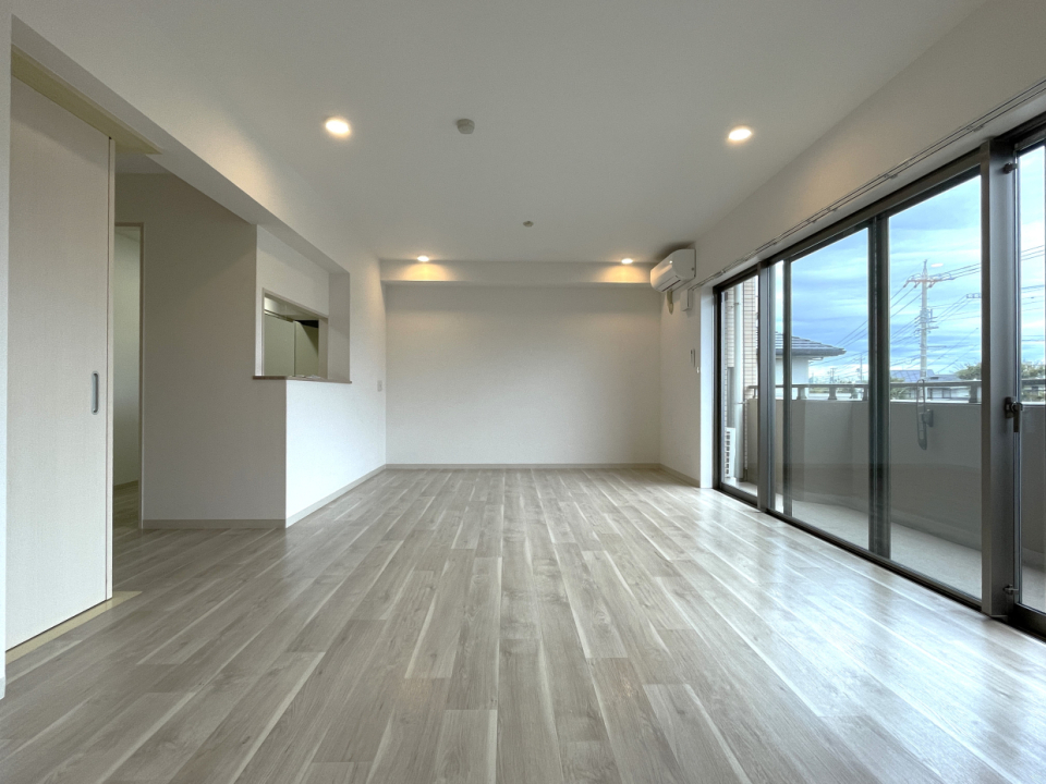 19帖もある広々LDK