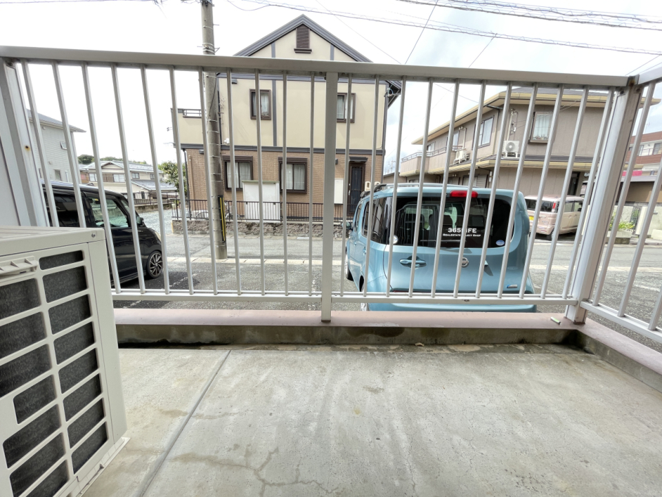 西側のベランダ