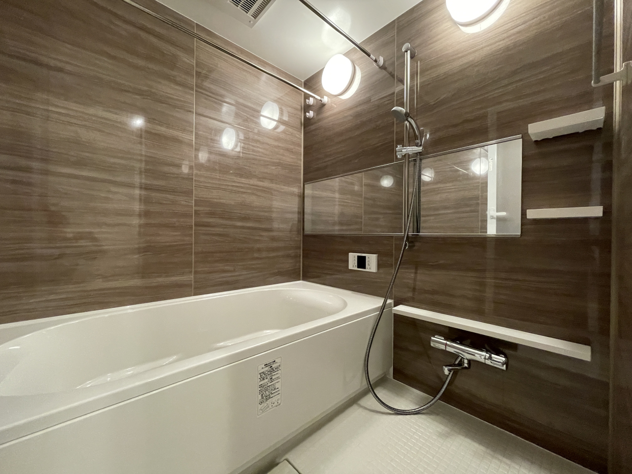 一坪風呂のバスルームでゆったり♪