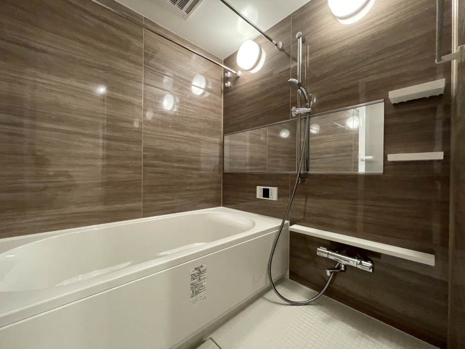 一坪風呂のバスルームでゆったり♪