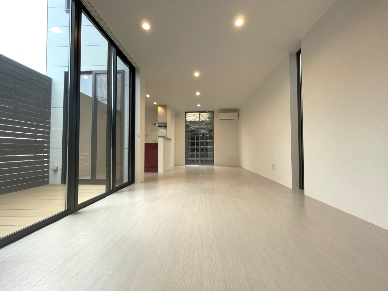 一面が窓、空を感じます