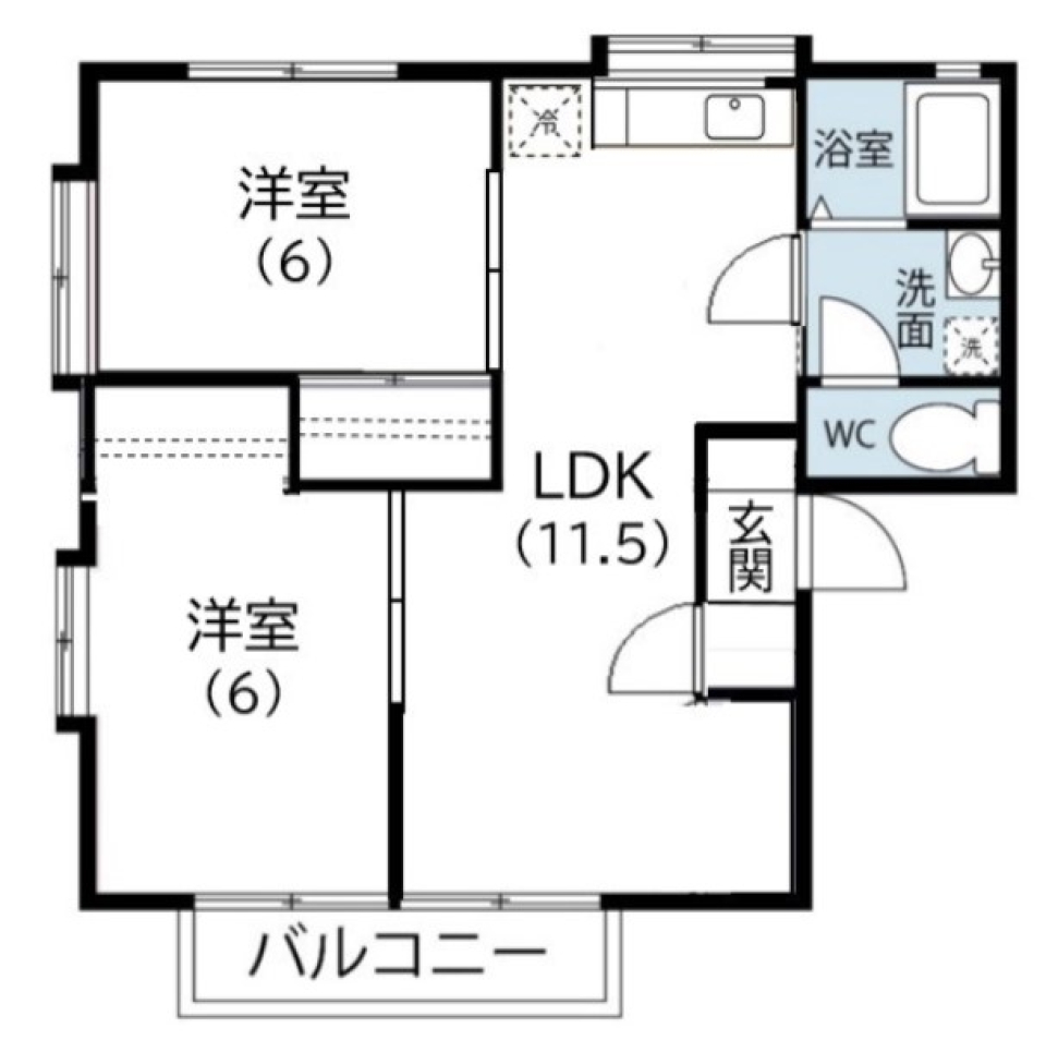 愛の巣の間取り図