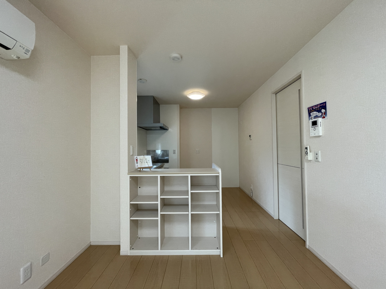 収納棚付きのLDK