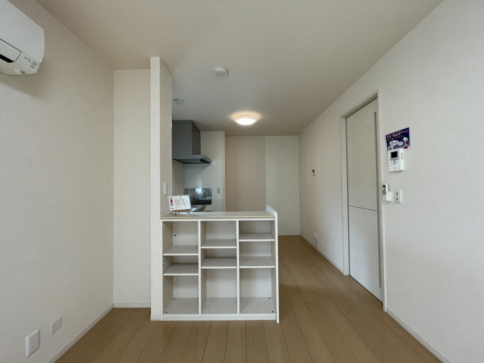 収納棚付きのLDK