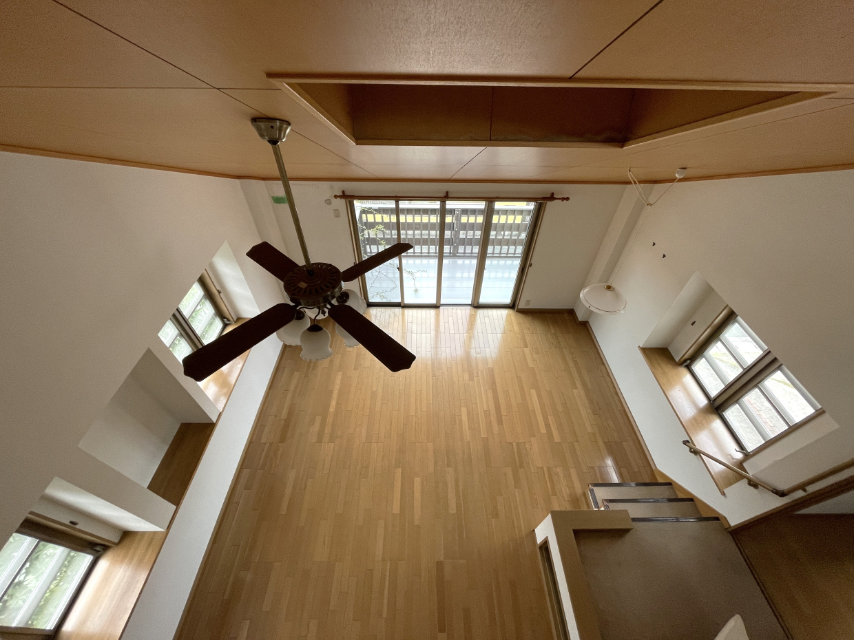 ロフトからの眺め。高い！