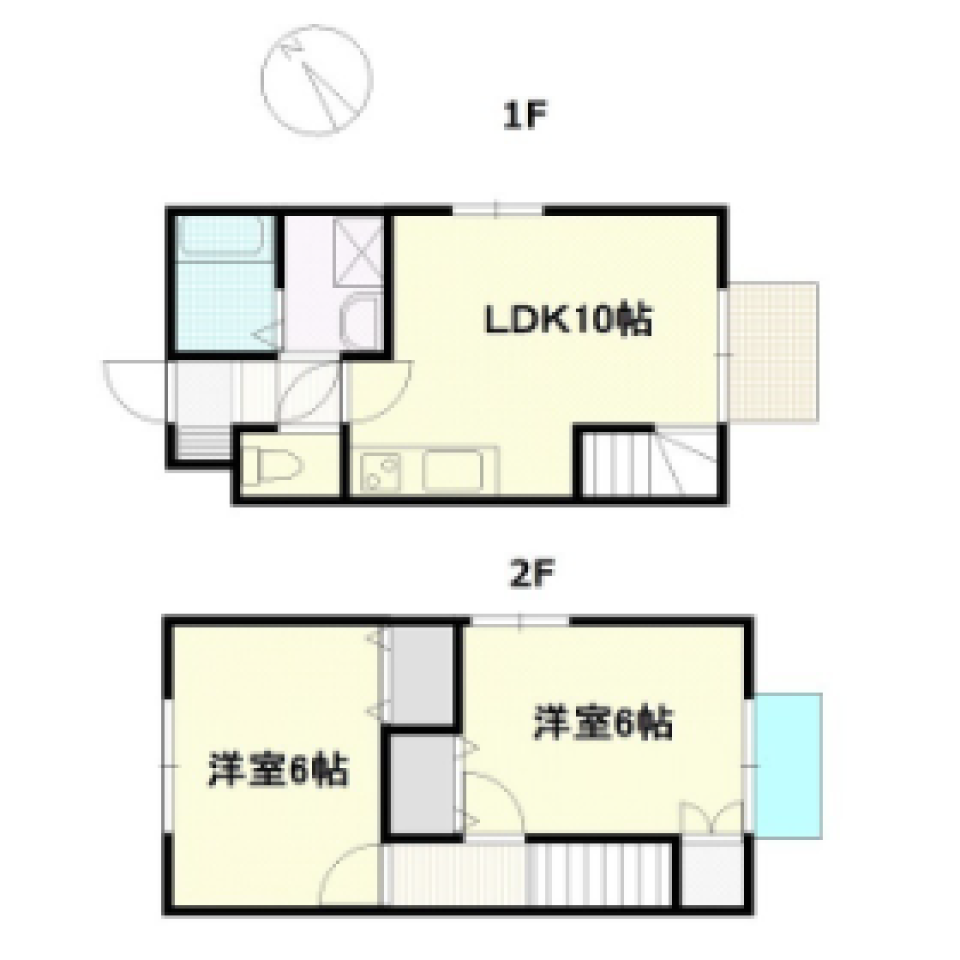 空間、生かしての間取り図
