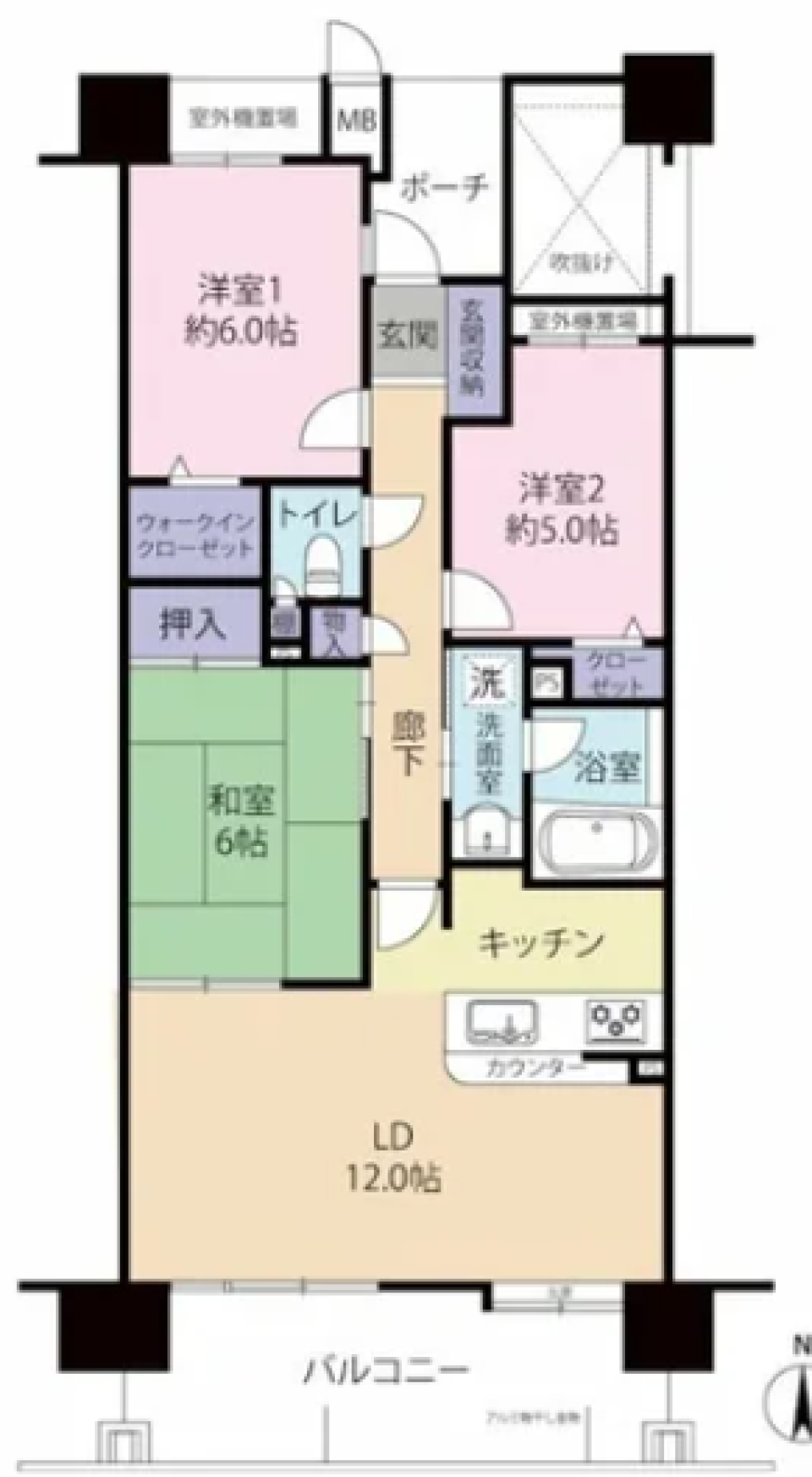 日本庭園を眺めて過ごすの間取り図