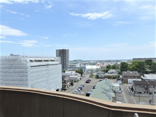 バルコニーからの眺め。