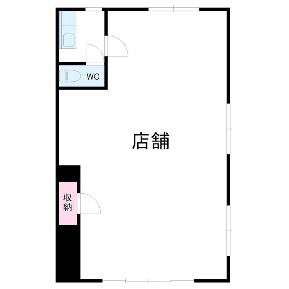 【店舗・事務所】駅徒歩3分1F南向き、どう使う？の間取り図