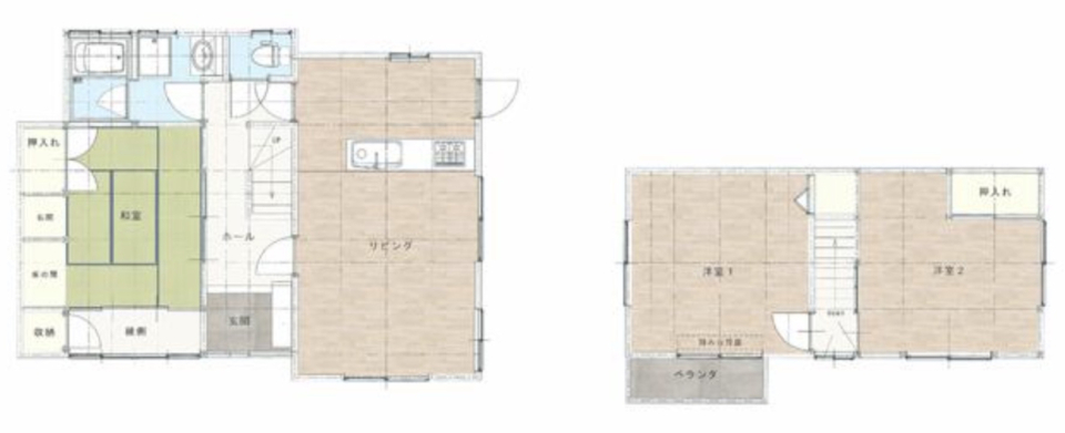 【売買物件】ゆったりした暮らしが大事なのの間取り図