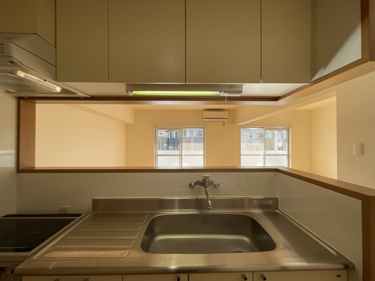 キッチンから見た景色