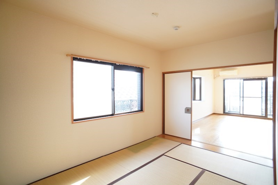 リビングに続く和室6.3帖