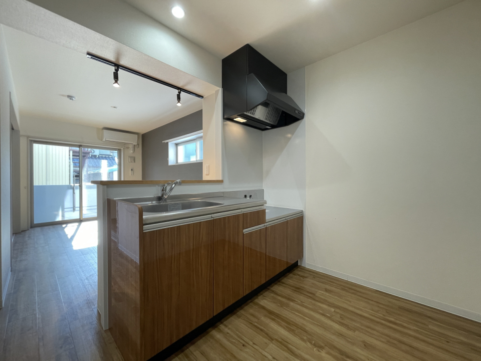 対面キッチンなので料理しながらお話も弾みそう