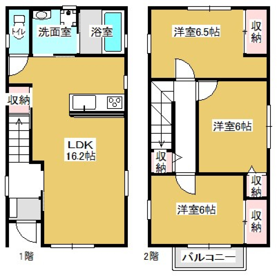 料理と笑顔が交差する家の間取り図