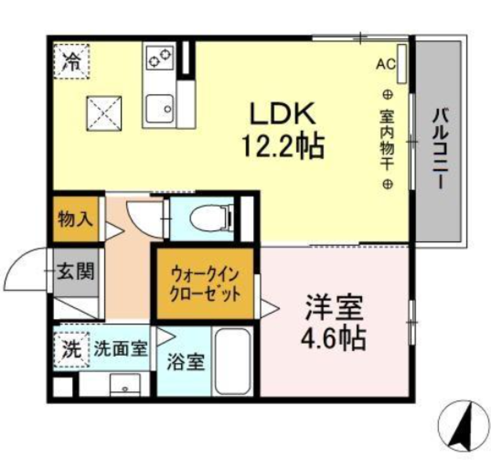 お財布に嬉しいエコな部屋の間取り図
