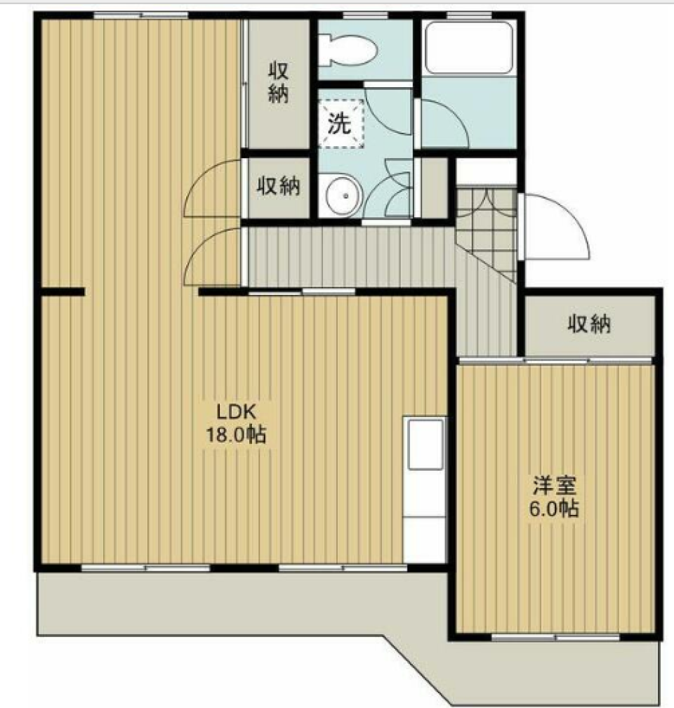 日差しいっぱい、心も晴れやかの間取り図