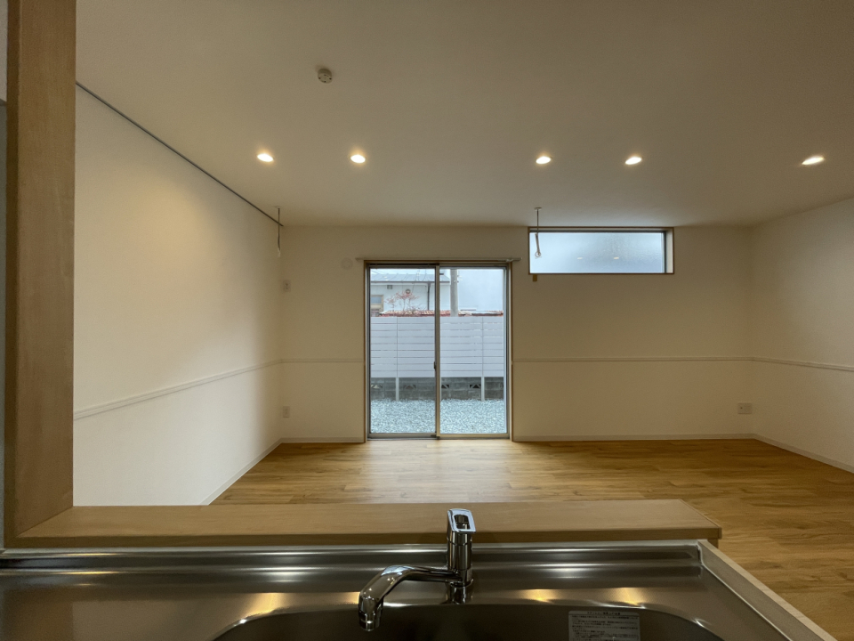 対面キッチンはリビングの様子が見れて安心