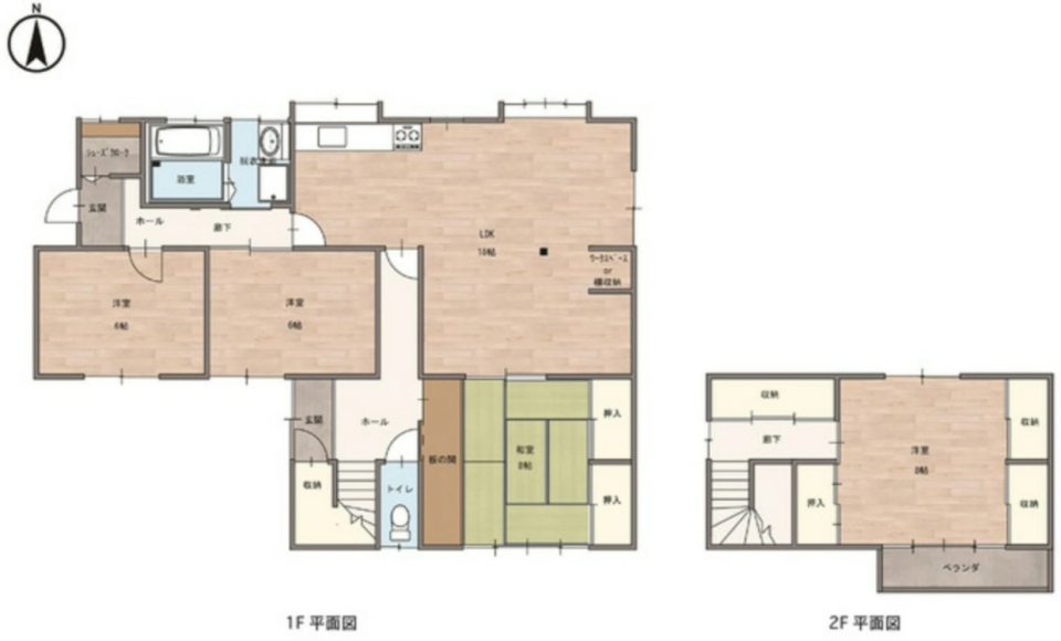 【売買物件】和モダン、ここに極まれりの間取り図