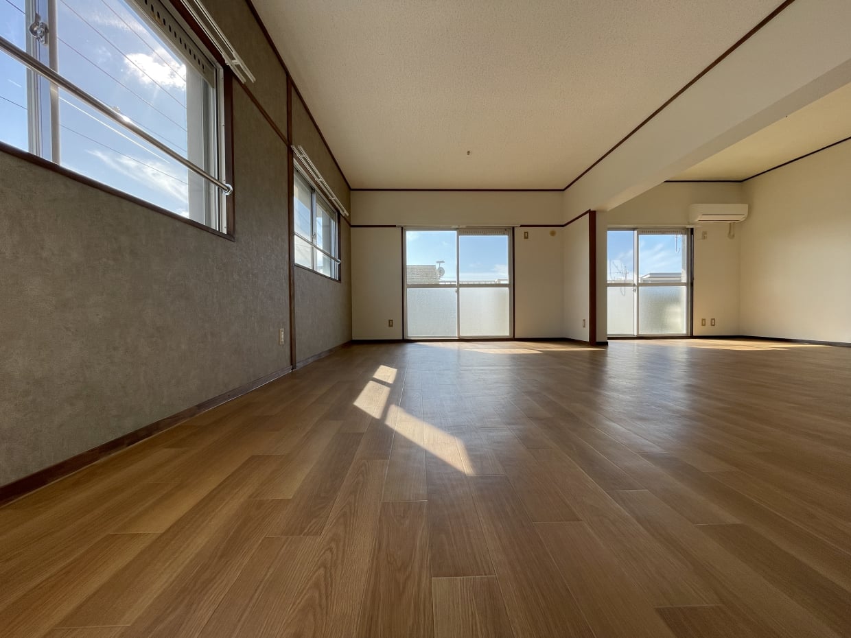 二面採光で陽当たりも抜群。