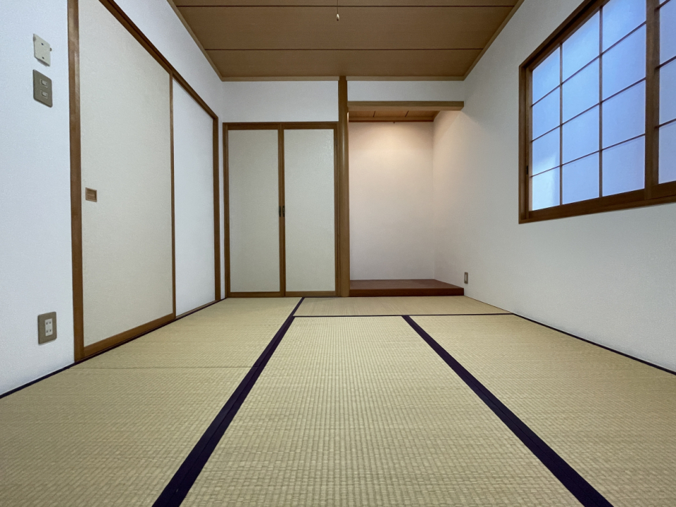 二階の和室。和室があると落ち着きますよね。