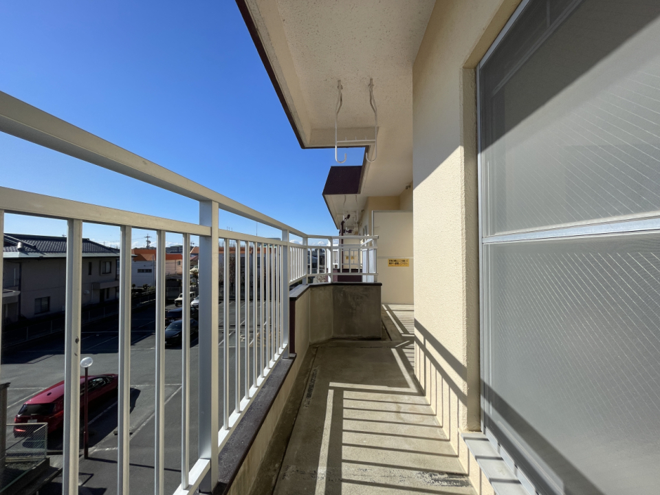 ベランダも陽当たり抜群！