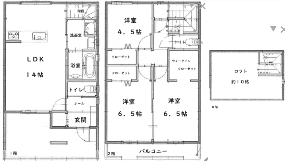 新たな家族の物語りが始まる［新築戸建て］の間取り図