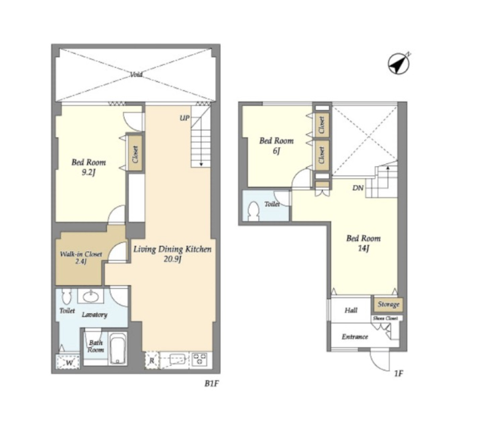中目黒駅徒歩圏！もう帰りたいです、いけてる我が家の間取り図