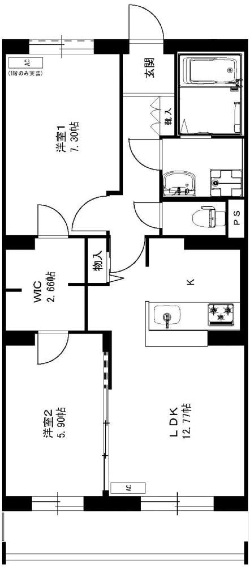 新しい家の最初の一歩の間取り図
