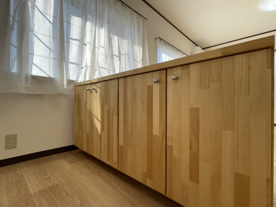 アイランドカウンターは収納力あります