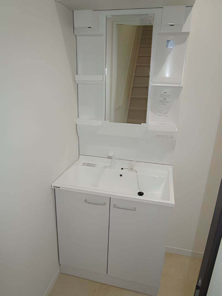 嬉しい独立洗面台。