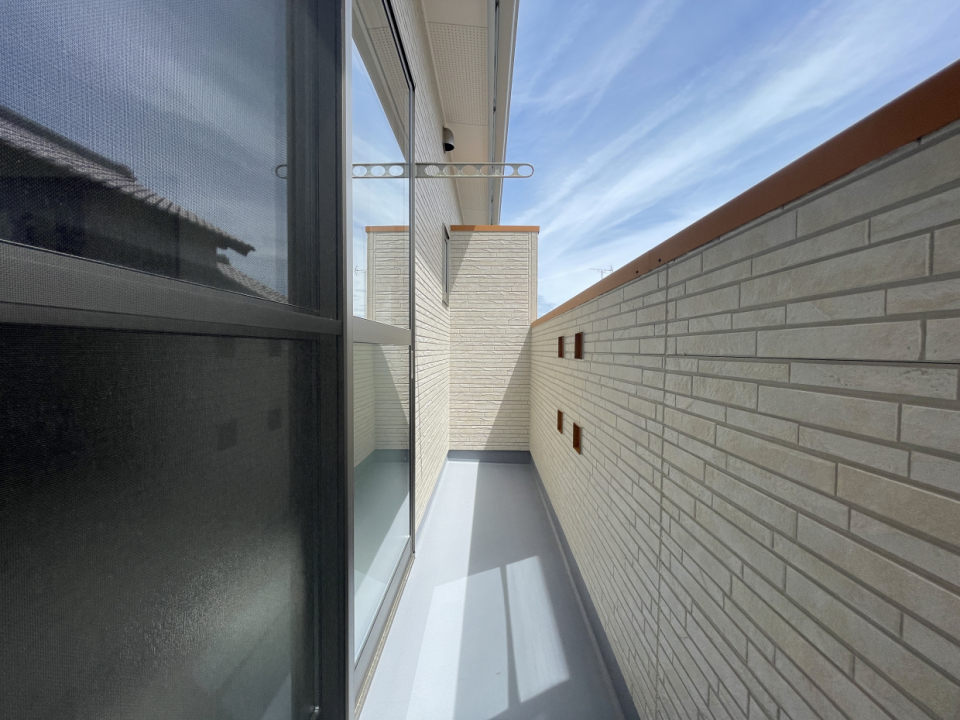 日当たり良好のベランダ