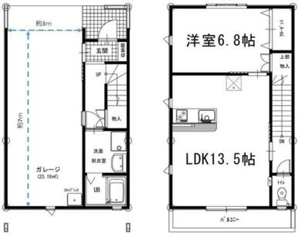 レーストラックのないデートの間取り図